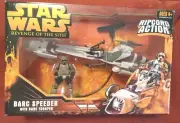 STAR WARS, REVENGE OF THE SITH, BARC SPEEDER WITH TROOPER: 2005 HASBRO MINT!