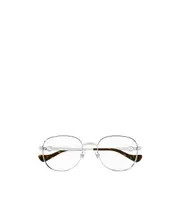 Gucci Eyewear Round-Frame Glasses 53 White