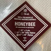 Zweigart 14 Count Blank Honeybee Afghan (7566) 48" x 57" (1.3yds) Pink (464)