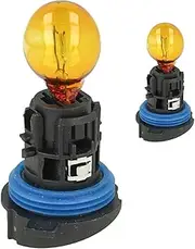 2 Pieces of 12V Car Bulbs, Low Beam Lights, High Beam, Fog Lights etc. (HP24WA 12V 24W Amber)
