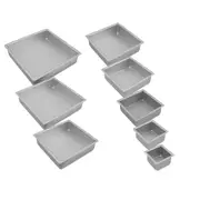 Bakemaster Square Cake Pan (Silver Anodised) - 27.5x7.5cm