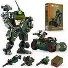MyBuild Mecha Frame Troop 7002 - Ajax Military Theme Army Vehicle Building Toy
