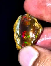 very rare Natural Ethiopian Opal Rough, Raw Opal, welo fire opal, multi Fir 1103