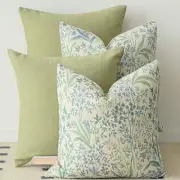 Decorative Throw Pillow Covers Set of 4 18" x 18" (Pack of 4) Sage Green