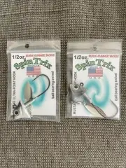 Spin Trix Mustad Ultra-Point Hook 1.2oz Two Pack. Ball bearing swivel