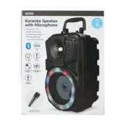 NEW Bluetooth Karaoke Speaker with Microphones USB Rechargeable RGB Light 5W