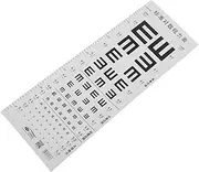 GALPADA Eye Chart Pvc Boys and Girls Height Measurement Standard Visual Acuity Logarithmic Chart