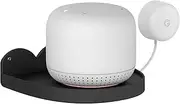 [Baaletc] Universal Wall Mount, Wall Shelf for Google Home Mini, Google WiFi, Camera, Sonos, Surveillance Camera Mount Stand, Cable Organiser