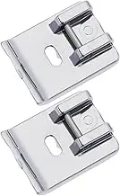 ECSiNG 2Pcs Piping Sewing Machine Presser Foot Household Multi Function Presser Foot for Piping Making Universal Piping Sewing Machine Presser Feet Metal Accessories