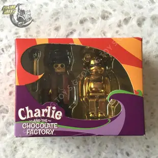 【星月】BEARBRICK GOLDEN TICKET 100% WILLY WONKA KUBRICK 巧克力工廠