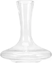 OKUMEYR Glass Decanter for Wine and Whisky Elegant Household Liquor Dispenser with Curved Design for Home Bar and Kitchen Decor Enhances Wine Flavor and Presentation