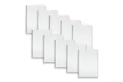 10pc Spirax P595 PP Writing Notebook A4 School Stationery 7mm Ruled 120Pgs Black