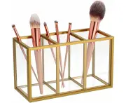 Gold Makeup Brush Holder-