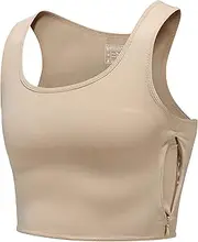 [LGBT UNICORNS] Chest Binder Trans FTM, Adjustable Bindfree Sizing Design, Skin-Friendly & Breathable, Nipple Covers Built-in