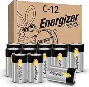 Energizer Alkaline Power C Batteries (12 Pack), Long-Lasting Alkaline C Cell Batteries - Packaging May Vary