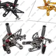 2x CNC Adjustable Rearsets Rear Set Footpegs for Kawasaki Ninja ZX10R 2015