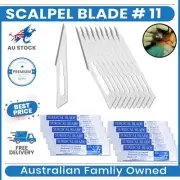 10x Carbon Scalpel Blades# 11 Stainless Steel Sterile Disposable Surgical Blades