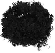 COSMEVIVI Unisex Short Afro Curly Hair Wig Synthetic Material Comfortable Fit for Game Days Special Events