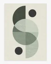 275' x 365' | Machine Washable Runner Rug | Kid & Pet Friendly | Indoor Rug | Villette Sage Flatwoven Rug by Nina Takesh | Ruggable