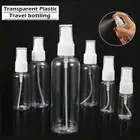 2/10Pcs 10-200ML Empty Spray Bottles Clear Transparent Plastic Perfume Atomizer