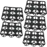 5pcs Pot Bracket Nursery Pot Brackets Succulents Plants Nursery Planter Pots Carrier Black Plants Plant Saucers Tranporting Pots Tray Pot Carry Plastic Breeding Tray Outdoor