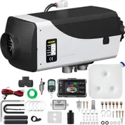 5KW Diesel Air Heater 10L Tank Diesel Heater 12V Diesel Parking Heater Muffler with LCD Thermostat and Remote Control for RV Bus Trailer Motor-home and