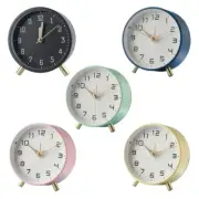 Alarm Clock With Night Light No Ticking Snooze Silents Small Bedside Clocks