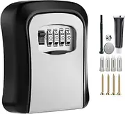 Key Safe Wall Mounted | Anti-Theft Combination Diial Key Safe | Waterproof Cabinet | Lock Box for Managing Keys in Homes, Gyms, Garages, Hotels and Warehouses