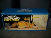 Vtg. 1980's Set of 12 Corelle Coordinates Drinkware NIB