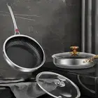 Reliable 316 Stainless Steel Frying Pan Induction Cooker & Gas Stove Friendly