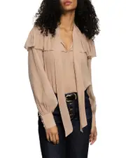 Sanctuary Fade Into You Ruffle Blouse