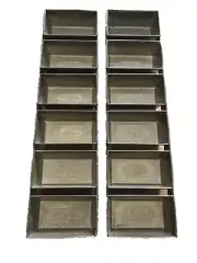 Bridgford Non Stick Mini Loaf Pans 6 Mini Loafs each set of 2 Bakers Dream