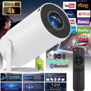 PRO 4K Mini Projector Android LED 1080P 11 WiFi Bluetooth Portable Home Theater