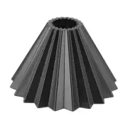 (Black)Coffee Filter Cup Resin Conical Reusable Hand Brewed Coffee Dripper St