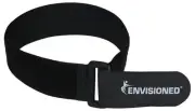 Reusable Cinch Straps 2" x 100" - 2 Pack - Hook and Loop Straps (Black) Black