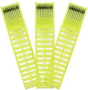 Yonihawk Fishing Snelled Hook Holder Organize for Storing Fishing Leader Holder Rigs Holder(Yellow-3pcs)