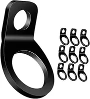 Tofficu 10pcs Stainless Steel Tie down Anchor Hooks Car Trailer Tie Downs for Truck Bed Heavy Duty