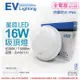 【EVERLIGHT億光】 LED 星庭 16W 6500K 白光 全電壓 IP65 戶外照明 吸頂燈 EV430131