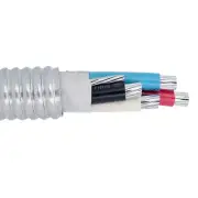 PER FOOT 2/4 Type MC Aluminum Conductor Metal Clad Cable Interlocked Armor 600V