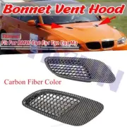Carbon Fiber Color Bonnet Vent Hood Air Vents Scoop Duct for BMW E90 E91 E92 E93