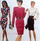 ** 8535 Vogue Misses Tiered Dress Pattern Sz 8-12 1992 UNCUT