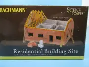 BACHMANN HO SCALE "SCENE SCAPES" SERIES - BUILDING UNDER CONSTRUCTION BUILT -UP