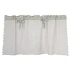 Hollow Out Lace Short Half Curtain Rustic Floral Window Door Drape Home Decor