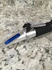 Brix Specific Gravity Refractometer ABV test and tree fruit sugar levels