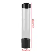 60-80 Cups Paper Plastic Cup Dispenser One Touch Button Cup Holder Black