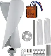 YHOZHUT 2000W Vertical Wind Turbine Generator Kit 12V / 24V / 48V / 96V / 220V Wind Power Generator Kit with Controller and 2 Blades, Maglev Axis Wind Turbine Generator for Boats, Farms, Roads,24v
