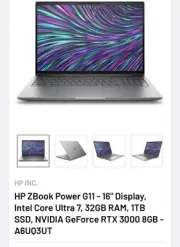 HP ZBook Power G11 16 Mobile Workstation - WUXGA - Intel Core Ultra 7 165H - vP