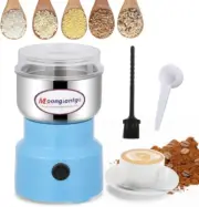 Moongiantgo Coffee Grinder Electric, Mini Spice Grinder, 200W 10s Fast... Blue