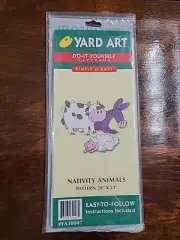 Yard Art Do-It Yourself Nativity Animals Pattern 28" × 21" Christmas Yard Art!!