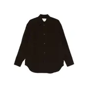[Studio Nicholson] Studio Nicholson Textured Button-down Shirt 6 UK BROWN